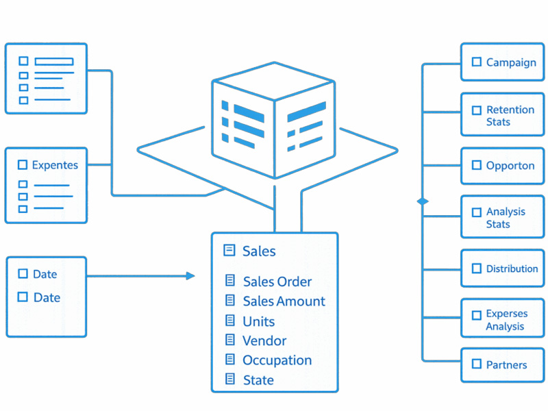 m-result, the data company: Datenmodelle & Business Layer